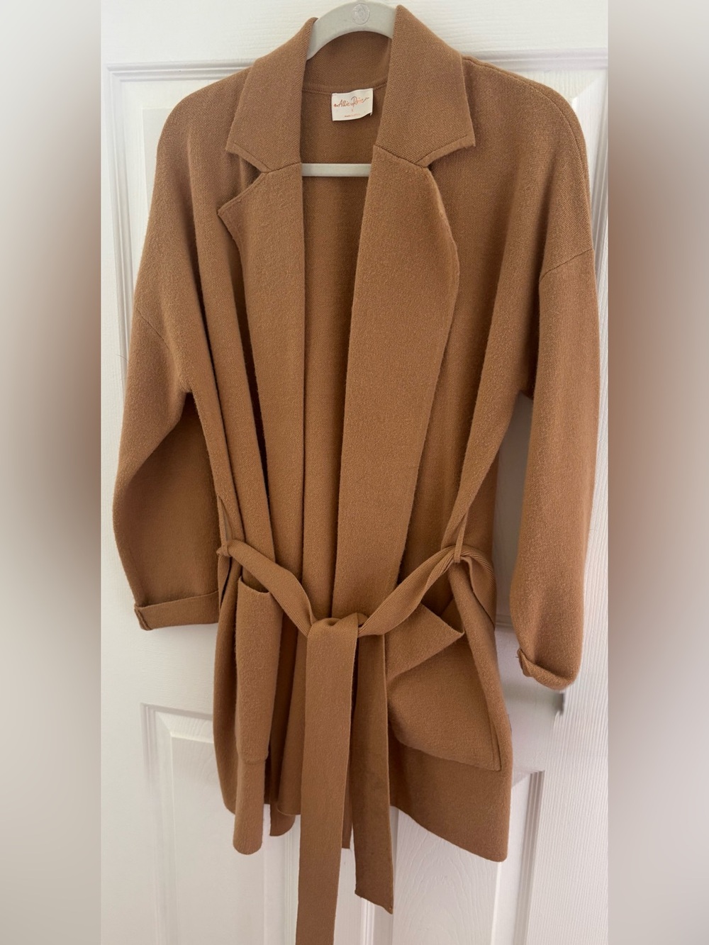 Belted Robe Coat in Camel by Max Shirt